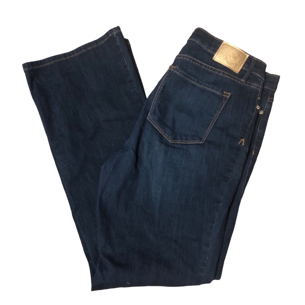 Ann Klein women’s jeans size 12 high rise slim boot dark wash